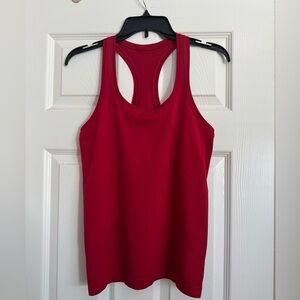 Lululemon Athletica Red Racerback Tank Top